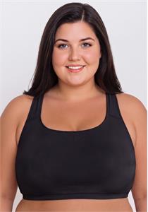 Plus Size Racerback Swim Bra with Removable Cups by Calypsa